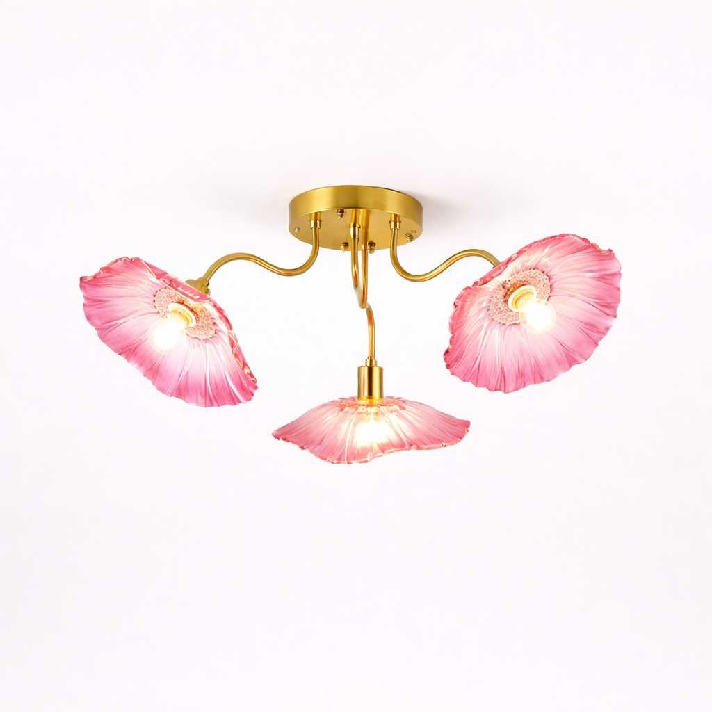 Loftsbelysning i Blomsterform med Kunstnerisk Udtryk