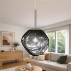 Artistieke Hanglamp Met Gesmolten Glas Effect