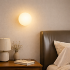 Glazen Wandlamp Met Tijdloos Wandontwerp