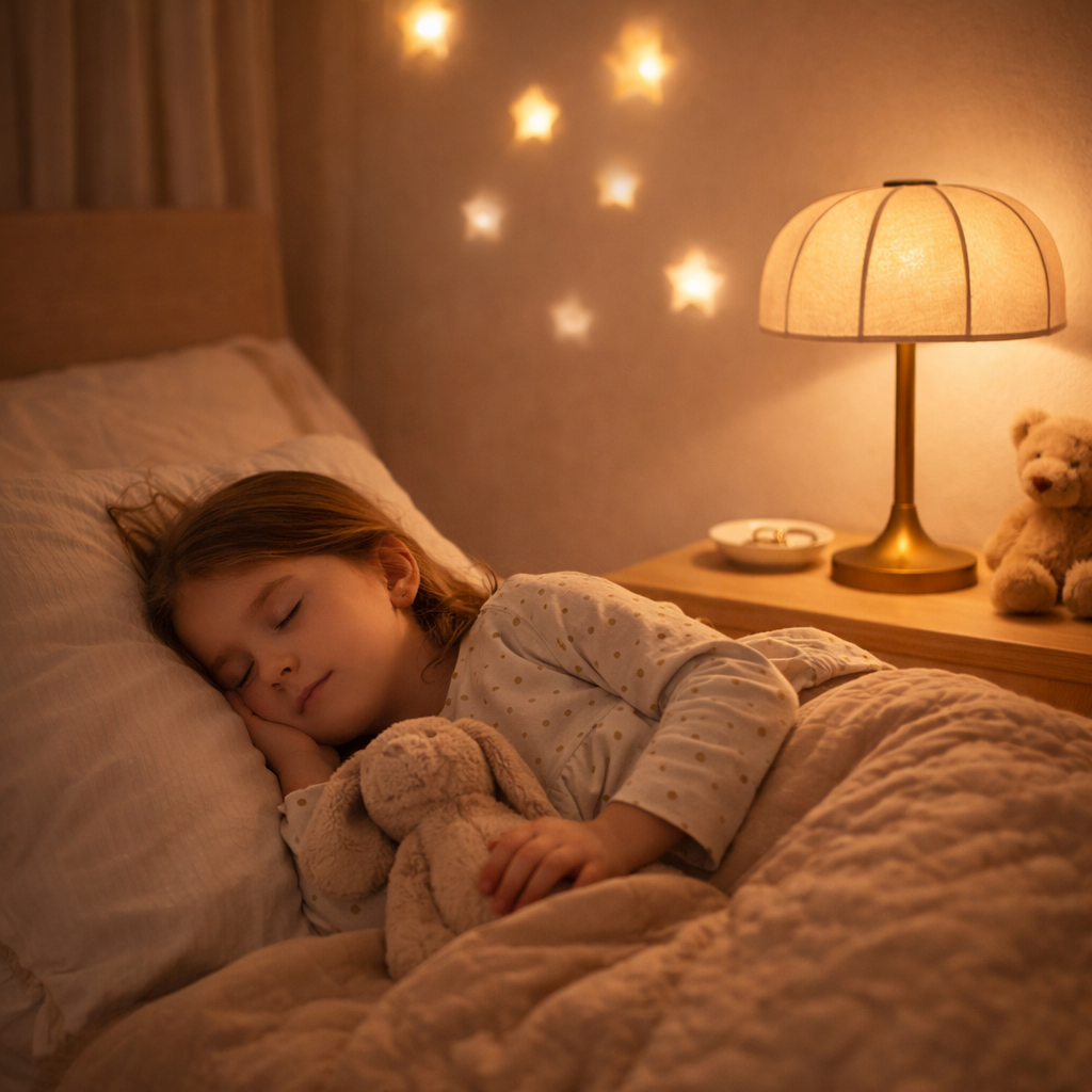 Tischlampe mit kompakter Bauweise und gerichteter Lichtbündelung