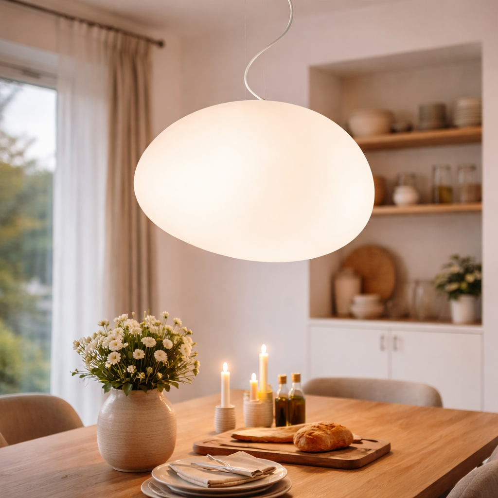 Organische Glazen Hanglamp voor Interieur