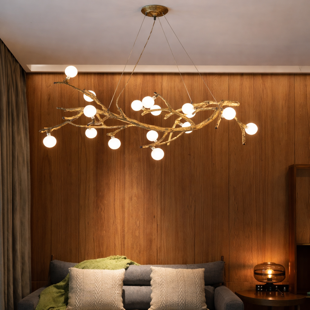 Hanglamp Met Takvormig Ontwerp En Sfeerverlichting