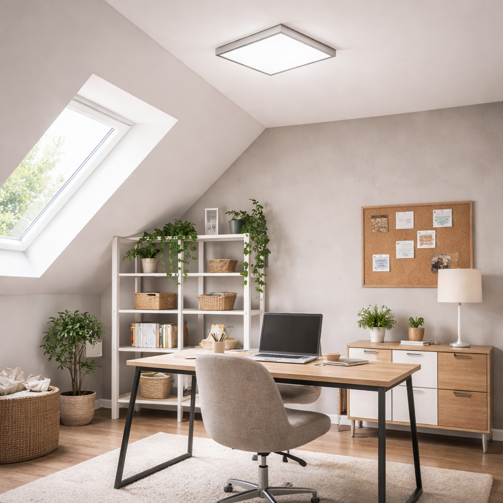 Applique et plafonnier LED carrés avec lumière blanche neutre