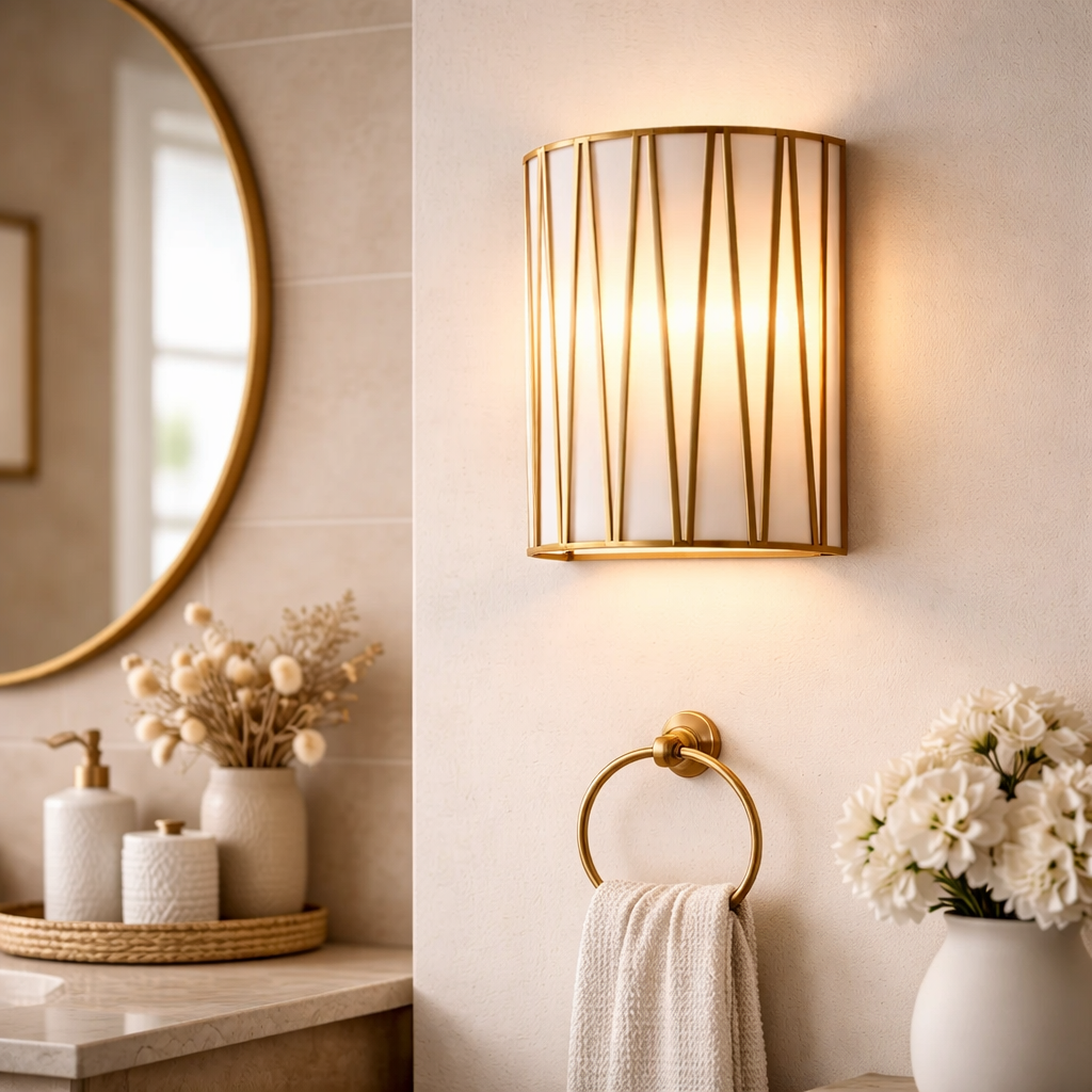 Wandlamp Met Paneelvormige Kap Voor Binnenverlichting