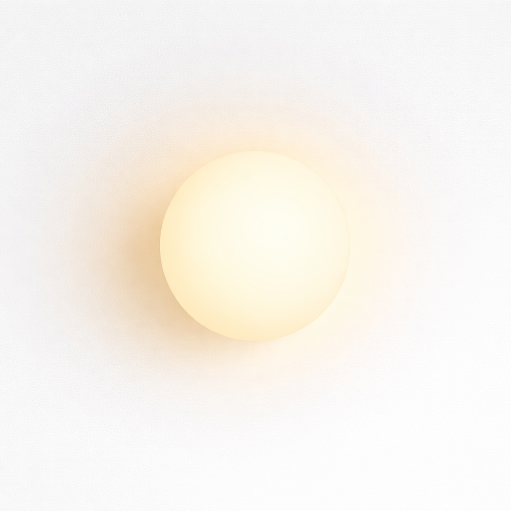 Glazen Wandlamp Met Tijdloos Wandontwerp