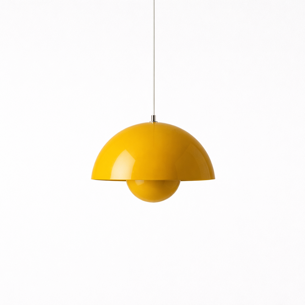 Danish Pendant Lamp in Flower Shape