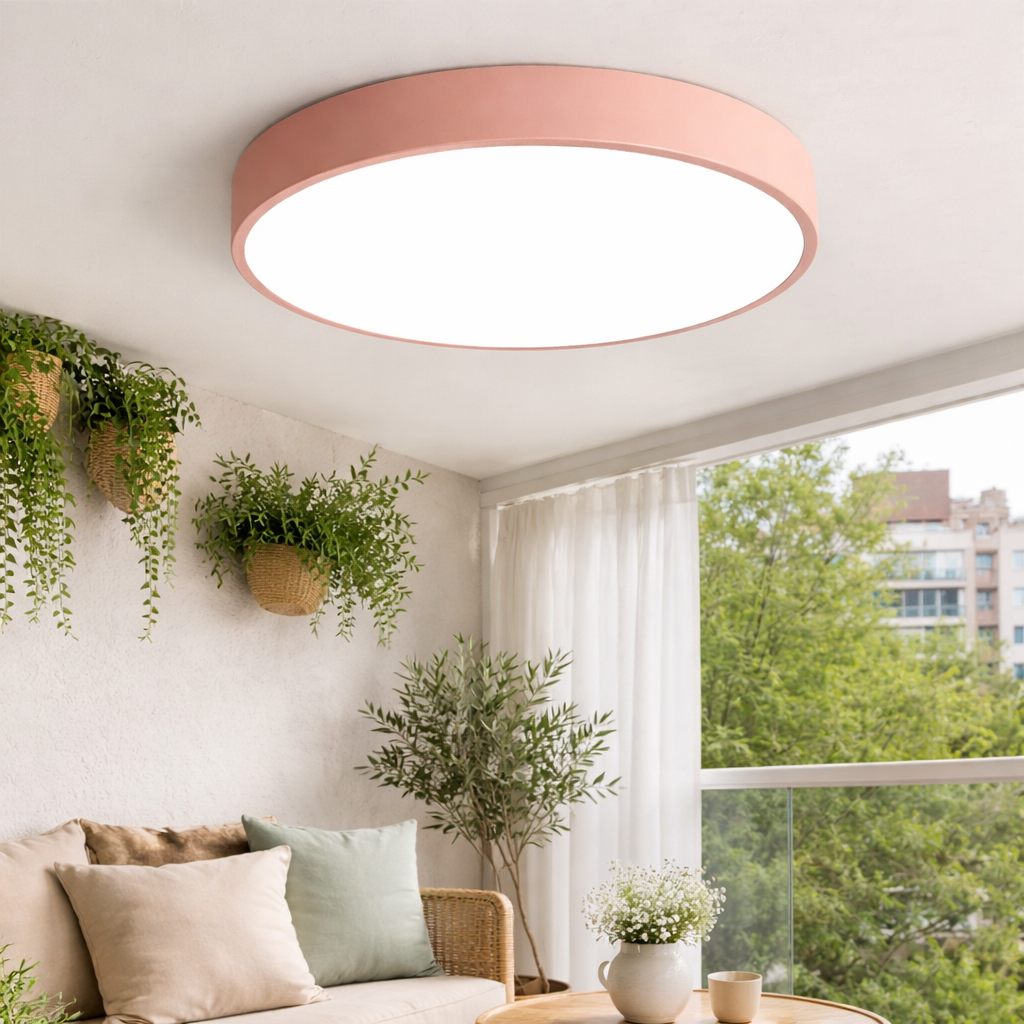 Ringformet indendørsbelysning med strømlinet design