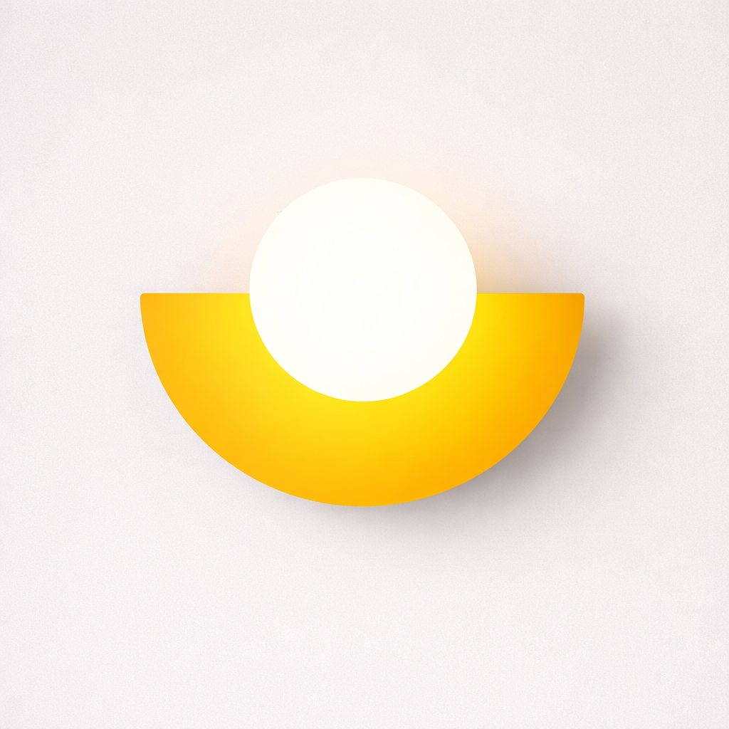 Applique murale demi-ronde au style nordique