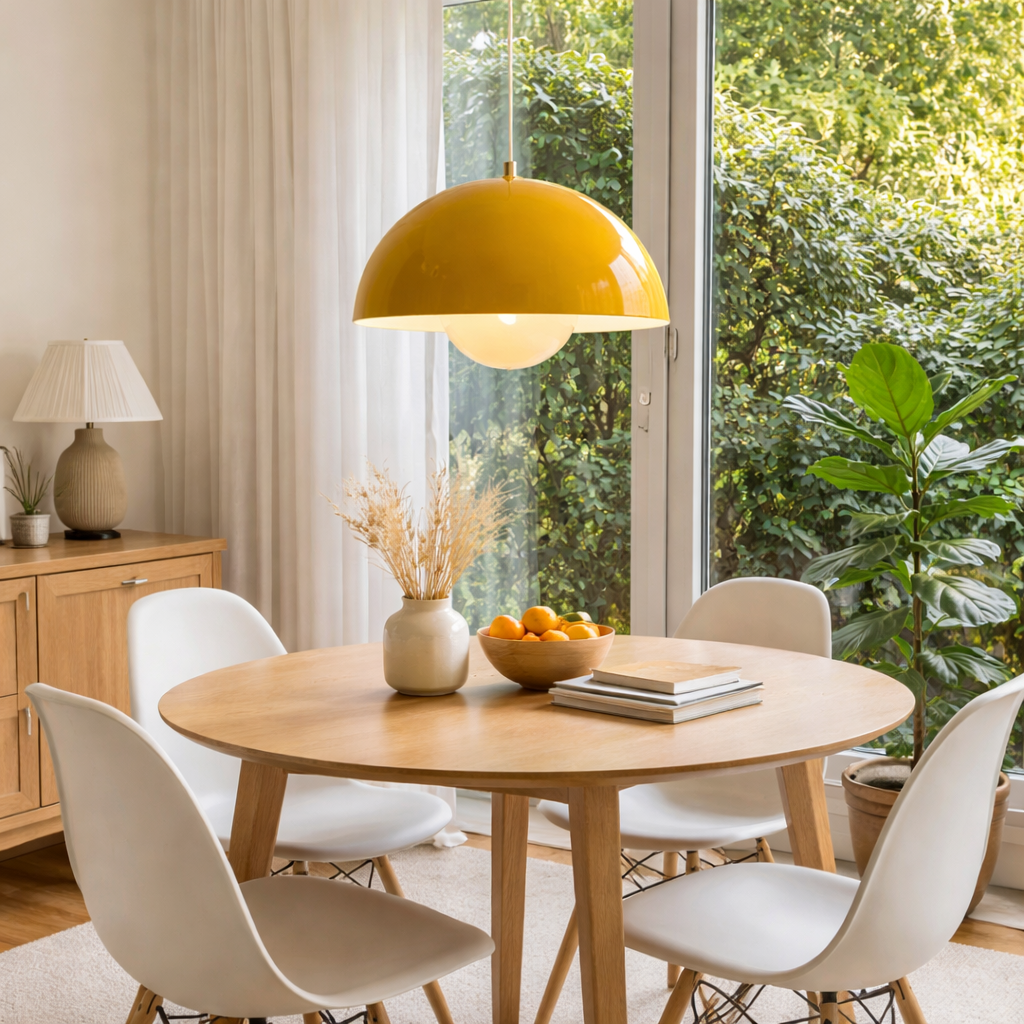 Danish Pendant Lamp in Flower Shape