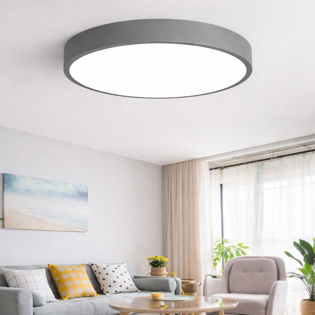 Ringformet indendørsbelysning med strømlinet design