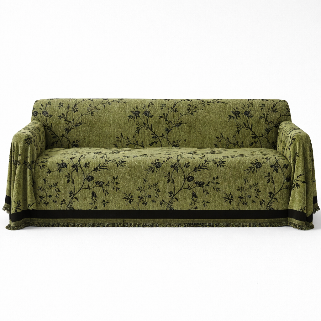 Chenille Sofa Cover with Fine Weave Texture