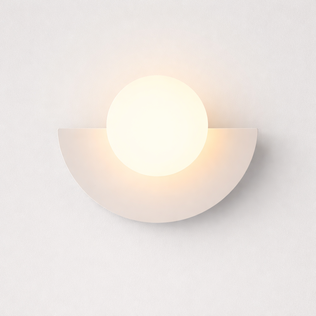 Applique murale demi-ronde au style nordique