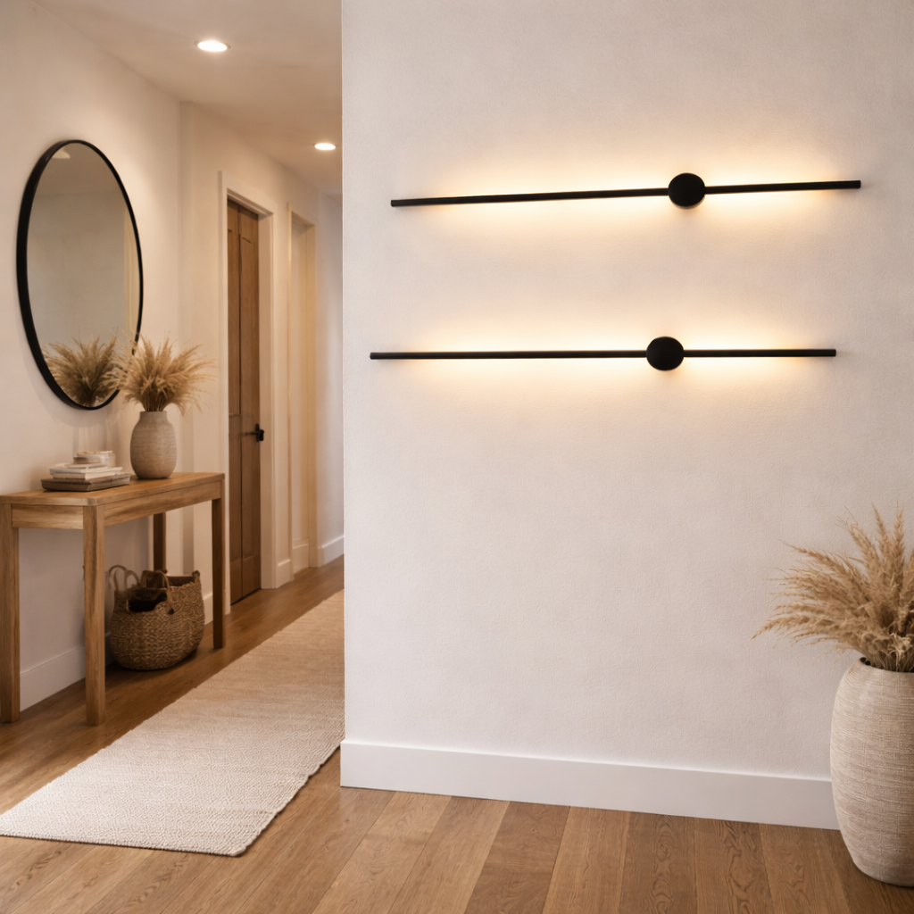 Curved Design Wall Lamp for Indoor Spaces