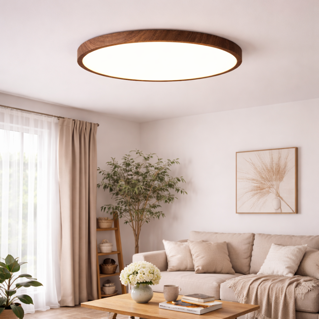 Ultrathin circular ceiling light