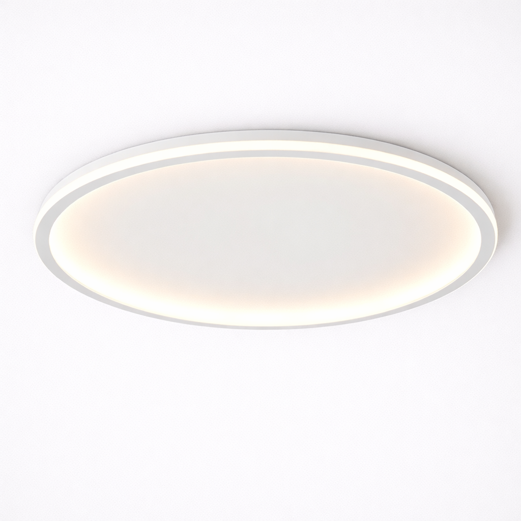 Runde LED-Deckenleuchte mit modernem Lichtkreis