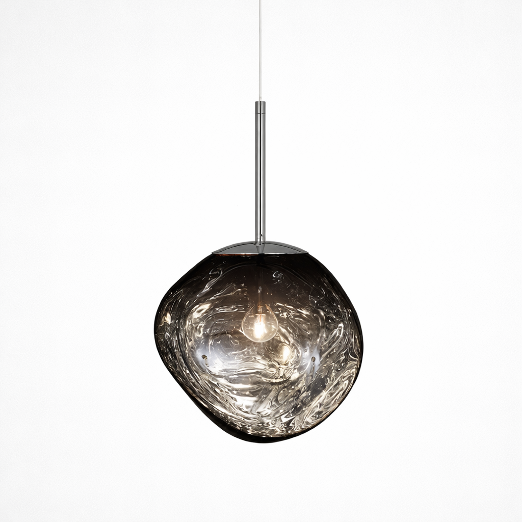 Artistieke Hanglamp Met Gesmolten Glas Effect