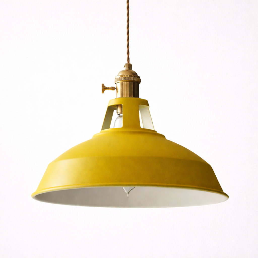 Retro loftslampe med industriel metalfinish