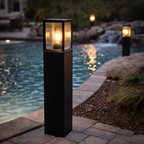 Antraciet Buitenlamp Op Paal Voor Padverlichting