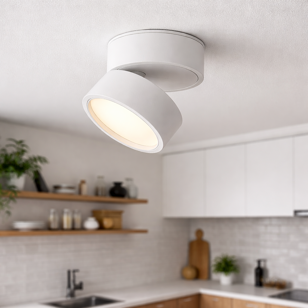 Moderne opbygget loftlampe