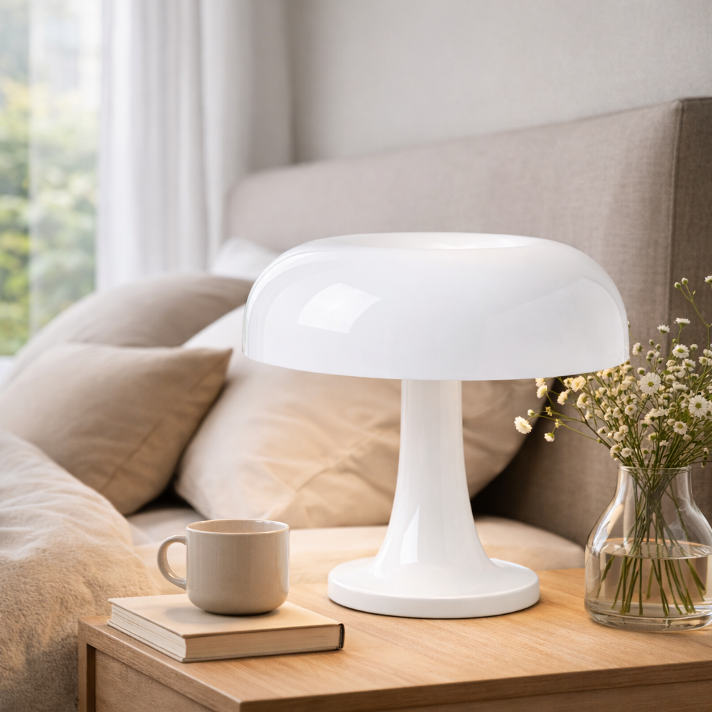 Retro Hanglamp in Paddenstoelvorm