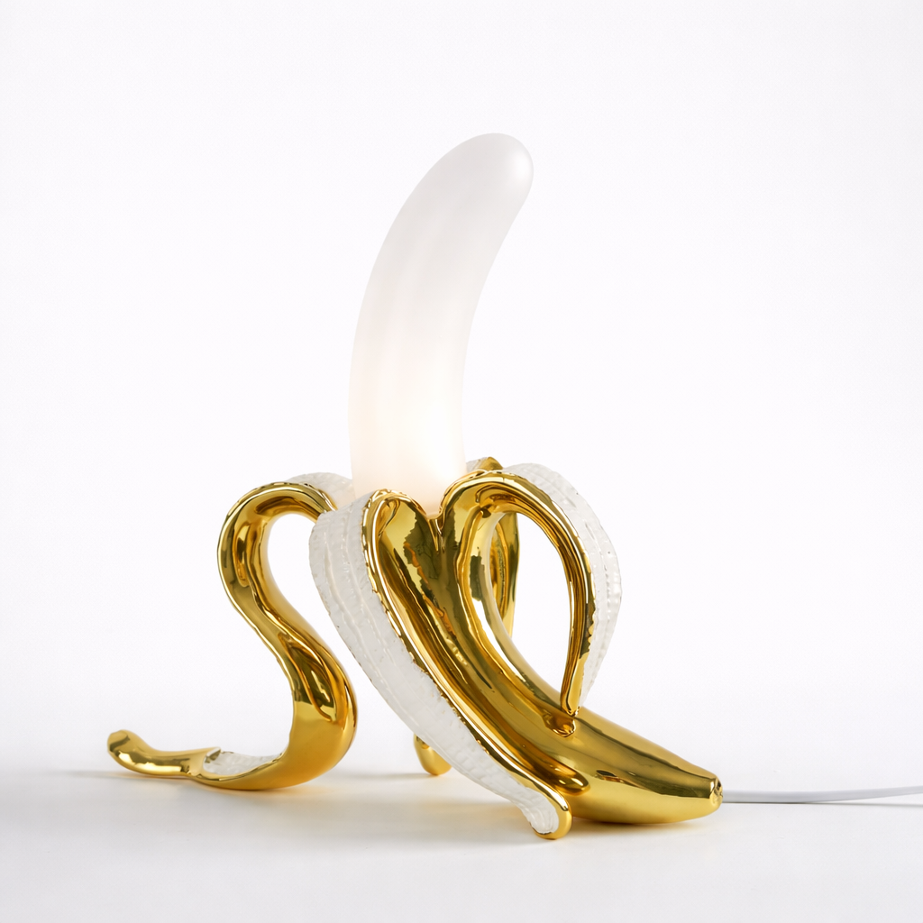 Art Deco Tafellamp in Bananenvorm