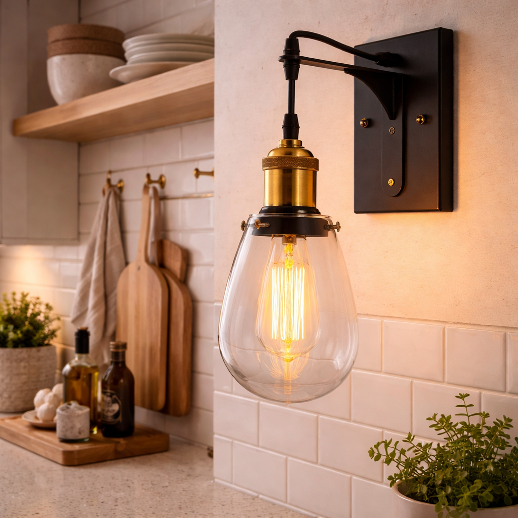 Wandlamp Met Open Draadstructuur Voor Binnenverlichting