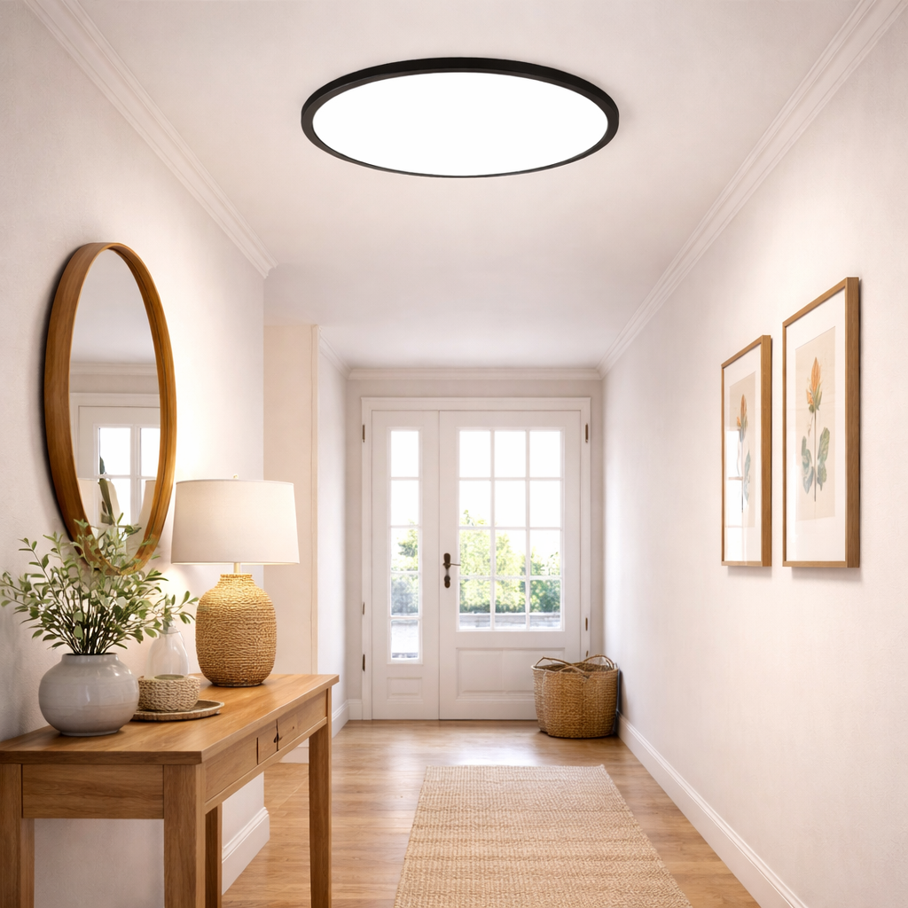 LED Plafondlamp Met Platte Vorm En Gelijkmatige Lichtverdeling