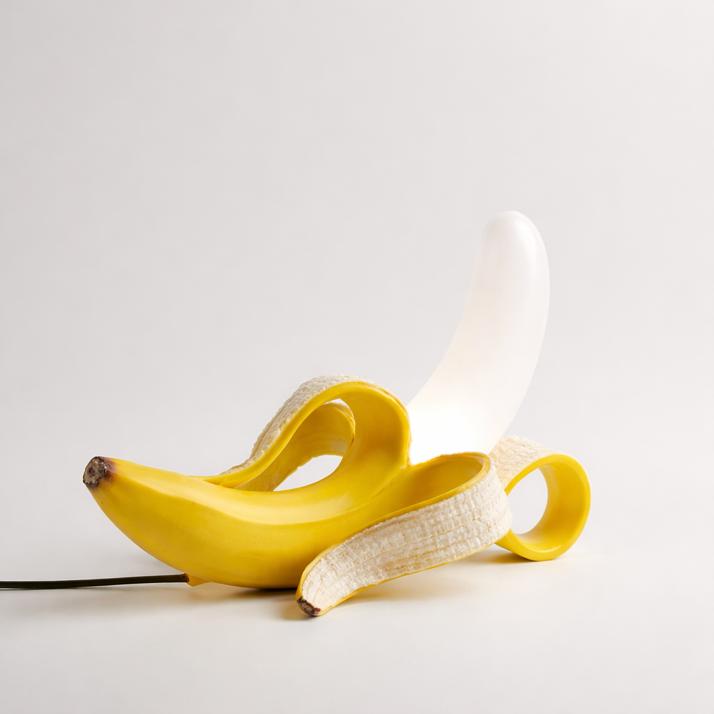 Art Deco Tafellamp in Bananenvorm