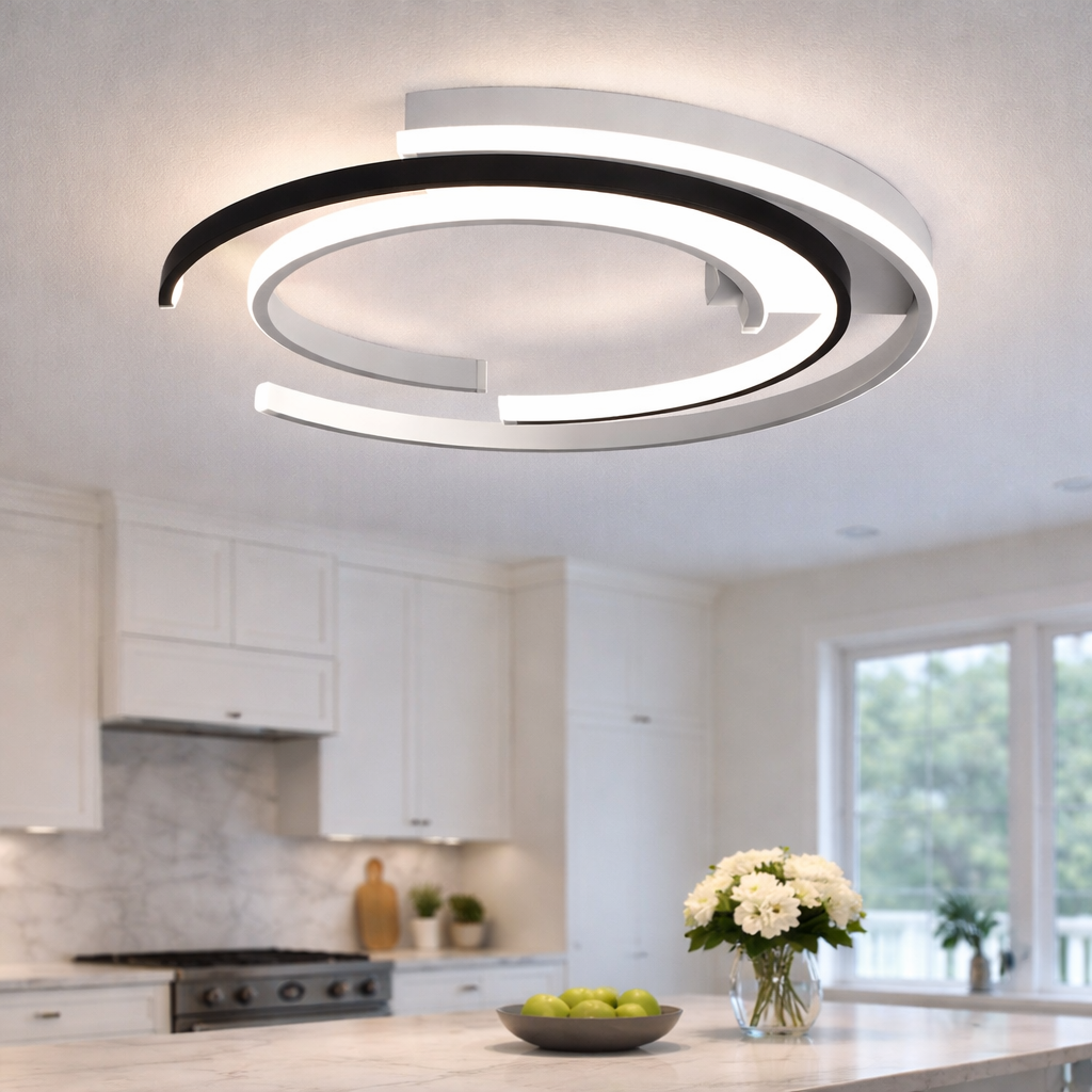 Plafonnier LED contemporain pour espace de vie