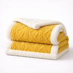 Sherpa Throw Blanket with Soft Texture