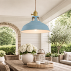 Retro loftslampe med industriel metalfinish