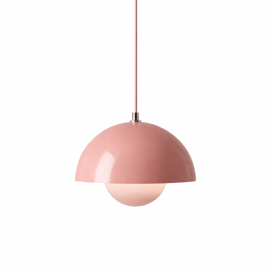 Dome-Shaped Indoor Lamp with Focused Light Beam