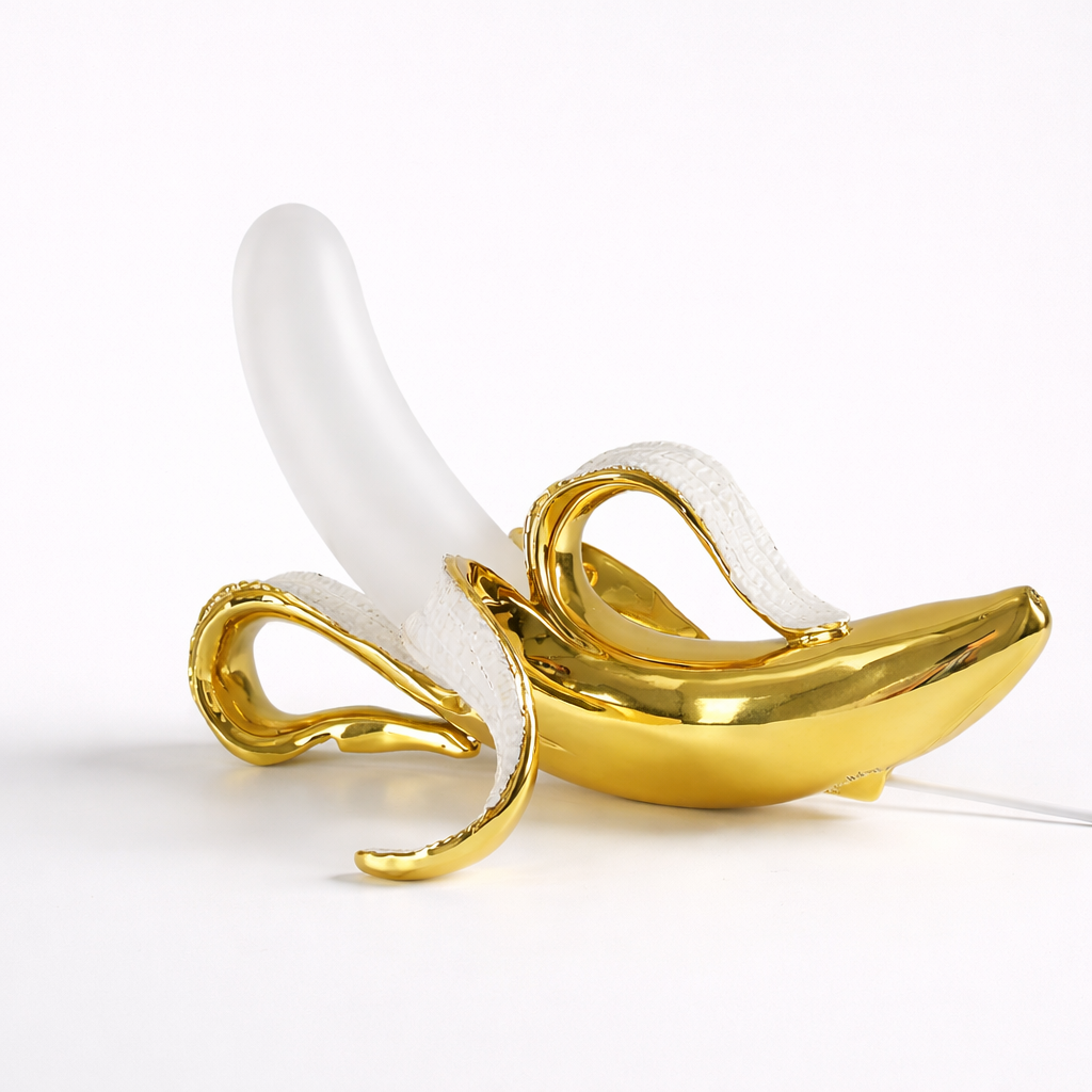 Art Deco Tafellamp in Bananenvorm