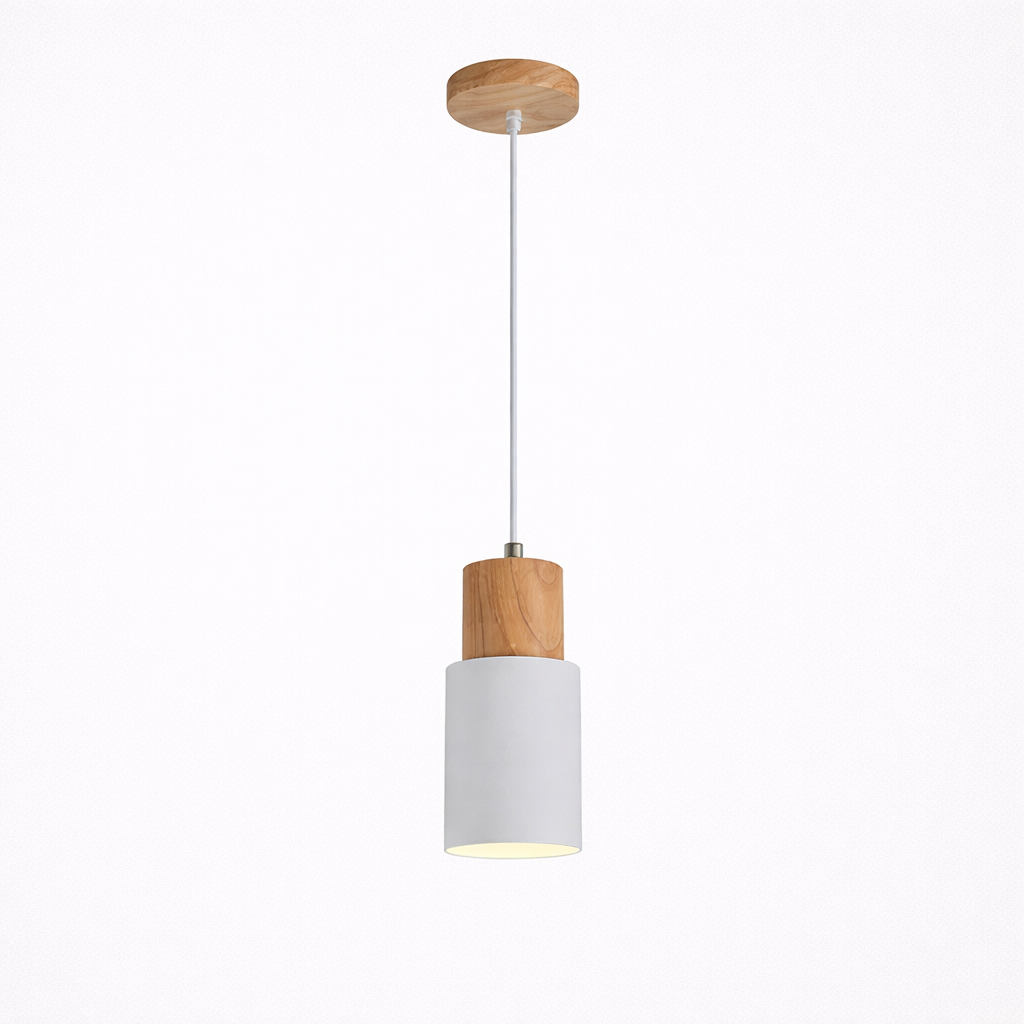 Suspension de Style Nordique avec Accent Bois