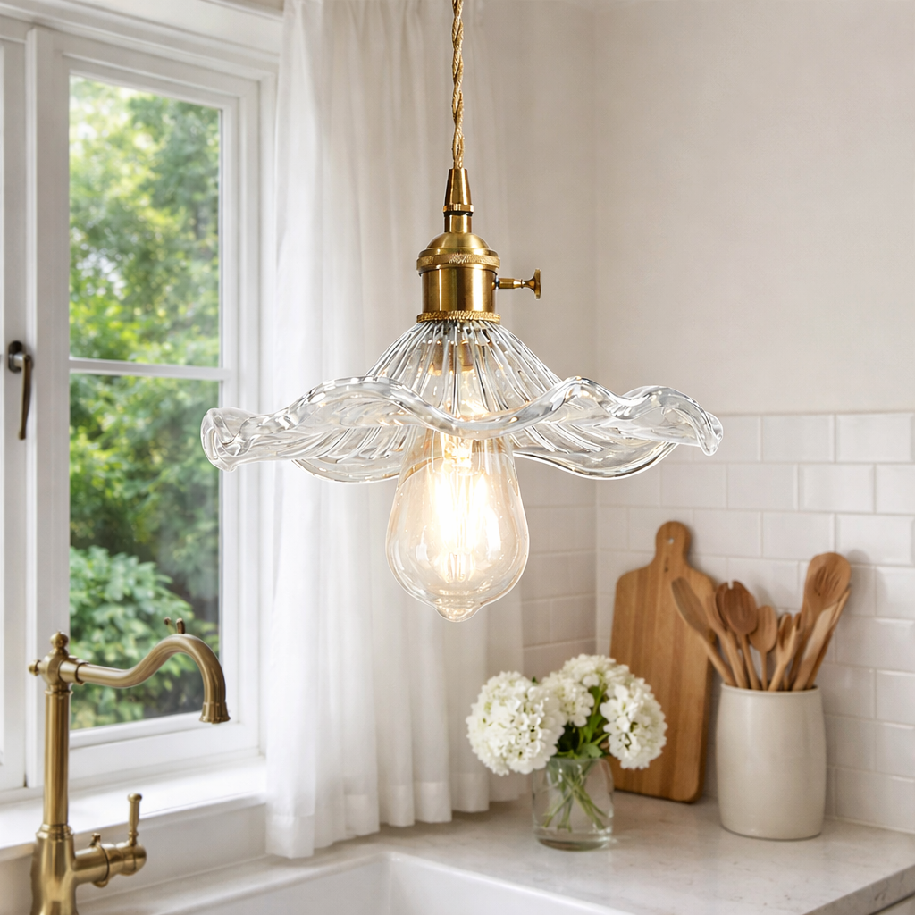 Lampe de table fleur d’hibiscus