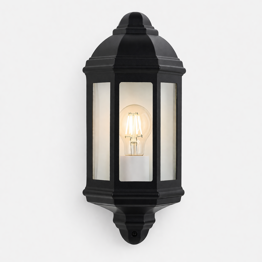 Black Outdoor Wall Lamp For Facade Lighting