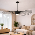 Large Designer Pendant Lamp with Airy Frame