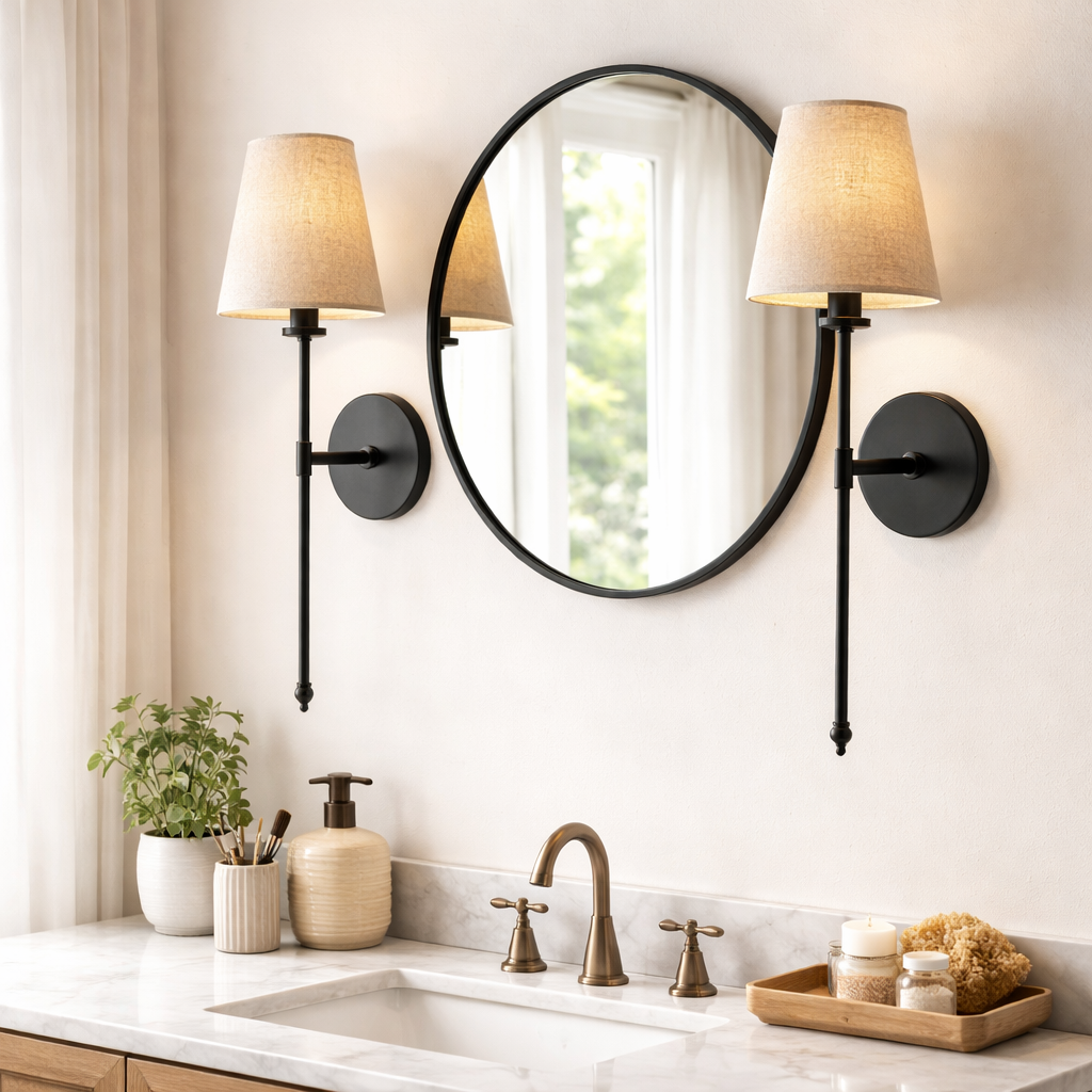 Wireless Wall Lamps – Set of Two