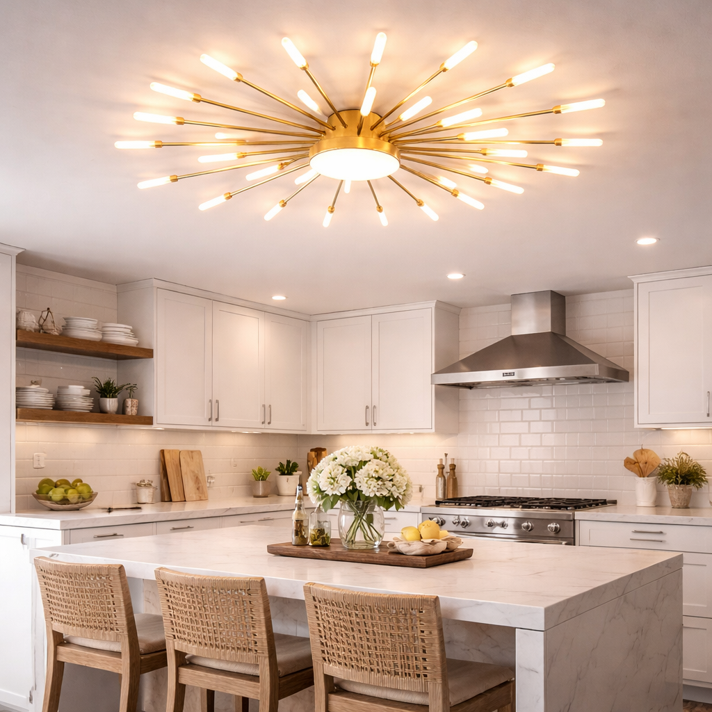 Design Plafondlamp Voor Woonkamer Met Moderne Lichtstructuur