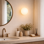 Glazen Wandlamp Met Tijdloos Wandontwerp