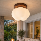 Græskarformet Overflademonteret Loftslampe