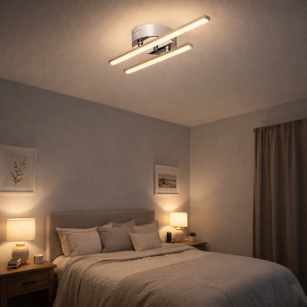LED Plafondlamp Met Compact Ontwerp En Warm Wit Licht
