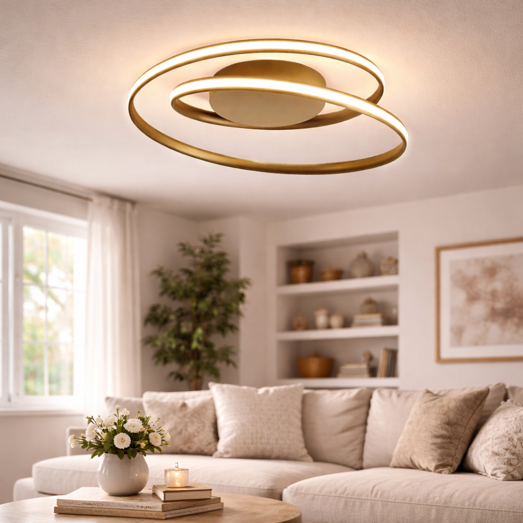 Ringformet Loftarmatur af Metal