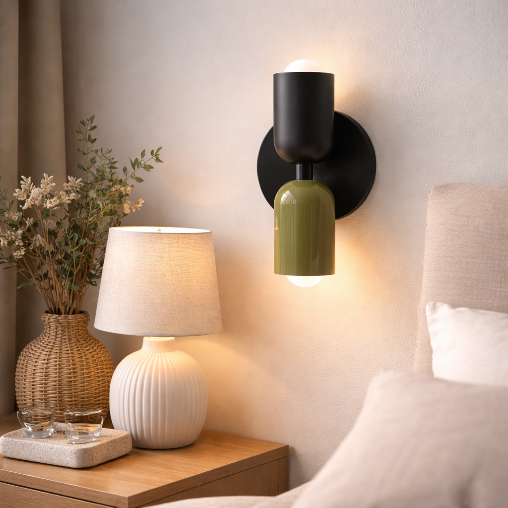 Scandinavische Up-Down Wandlamp Met Macaron Design