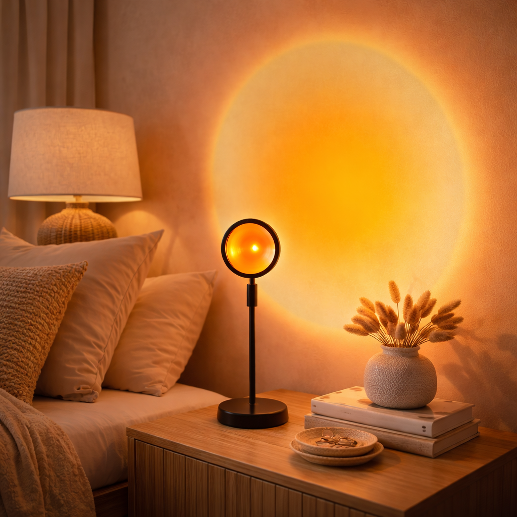 Projectielamp Met Zonsondergang Effect Voor Sfeerverlichting