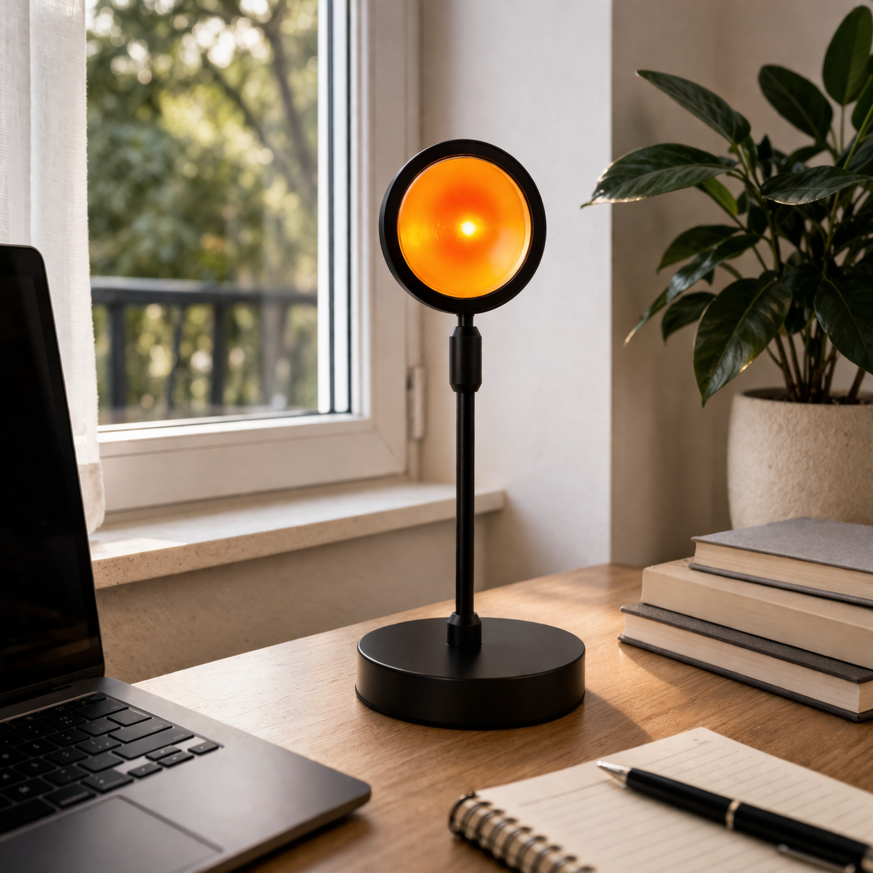 Projectielamp Met Zonsondergang Effect Voor Sfeerverlichting